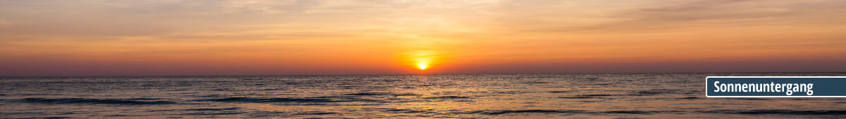 Kategoriebanner Rückwand Motiv Sonnenuntergang