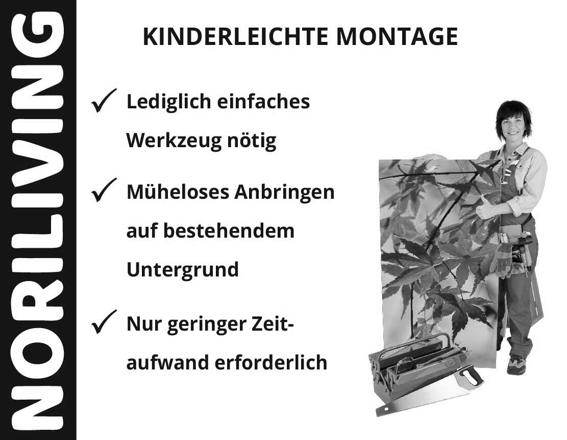 Aufzählung der Vorteile einer Badrückwand aus Aluverbund