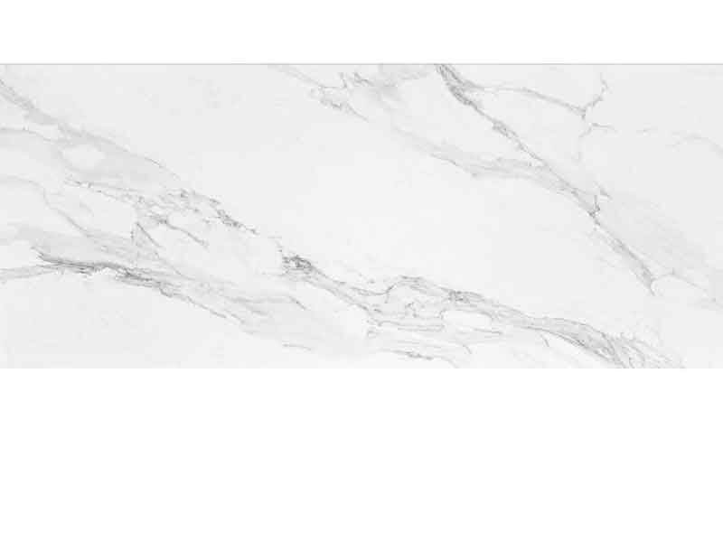 Weiße Marmorfliese mit grauen Adern, elegant und modern, 120x60 cm