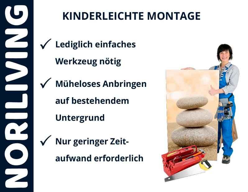 NORILIVING Poster, einfach zu montieren mit minimalem Werkzeugaufwand
