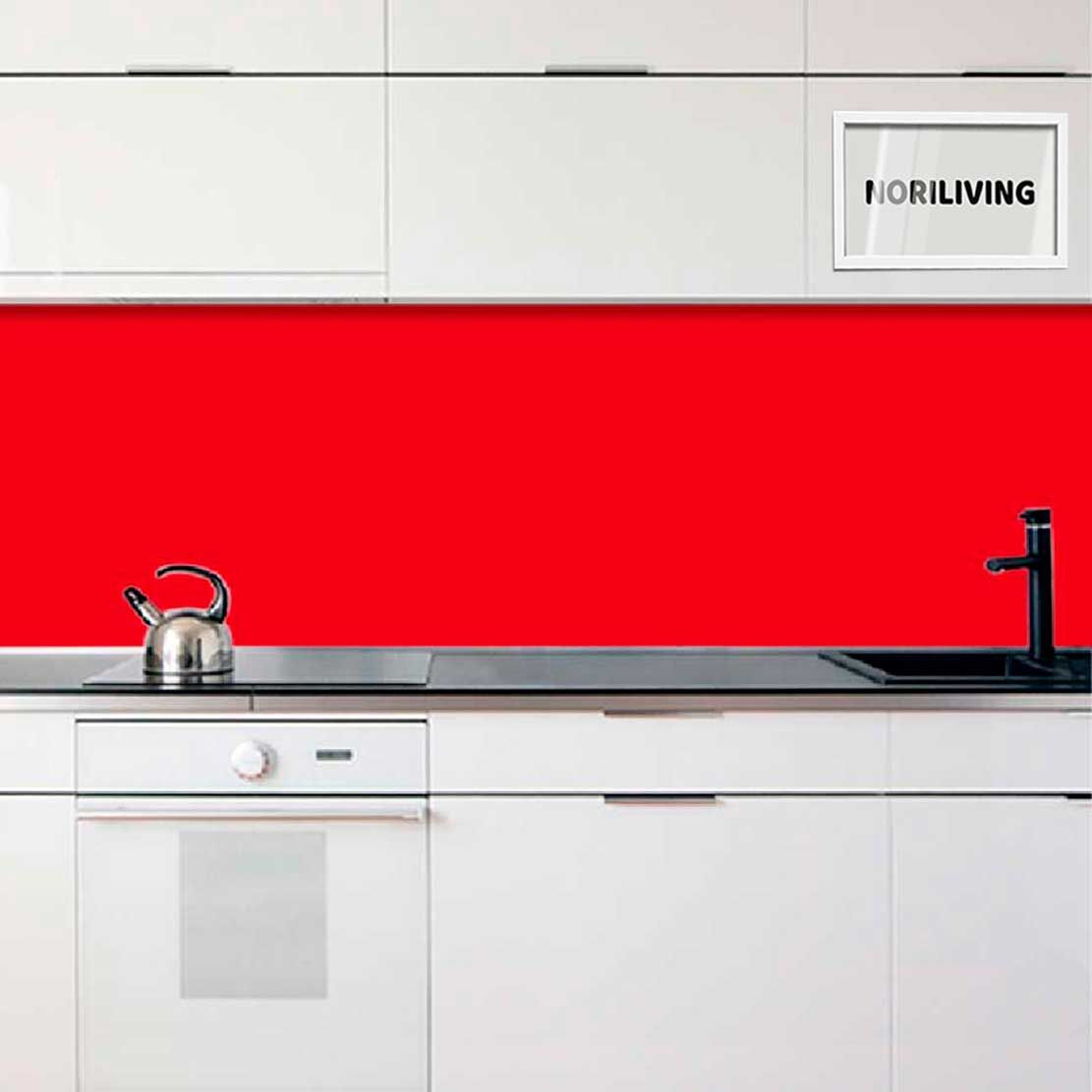 Fliesenspiegel Alu 1-4 teilig Unifarbe Rot 2333