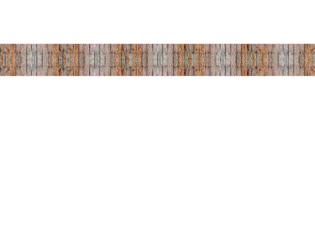 Tapetenbordüre mit rustikalem Holzzaun-Design in Brauntönen