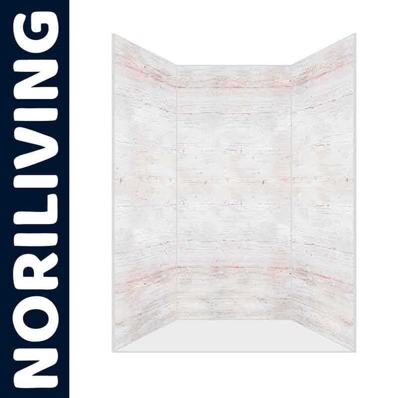 Raumteiler mit weißem Holzdesign von Noriliving für stilvolle Raumgestaltung