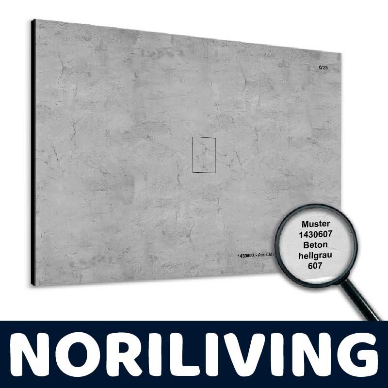 Dekorplatte in Betonoptik hellgrau, Modell 1430607 - NORILIVING Dekorplatte hellgrau in Betonoptik von NORILIVING, Modellnummer 1430607, mit Vergrößerungslupe
