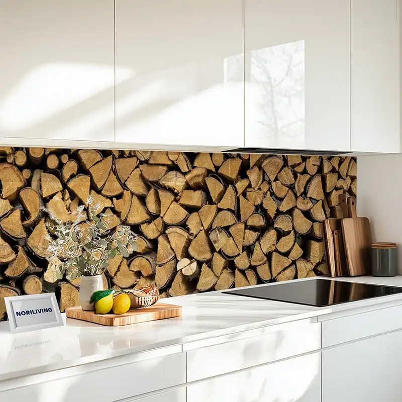 Küchenrückwand Alu Schöner Brennholzstapel 387 Küchenrückwand Alu Schöner Brennholzstapel 387