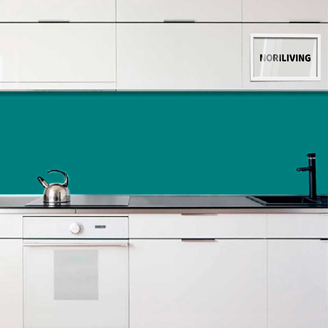 Fliesenspiegel Alu 1-4 teilig Unifarbe Türkis 2348