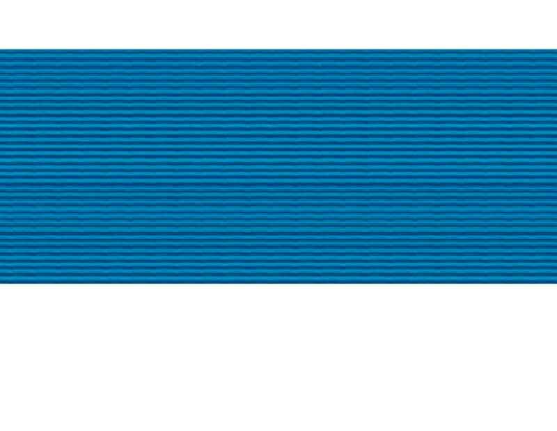 Blaue Anti-Rutsch-Matte mit Rippenstruktur für sicheren Halt