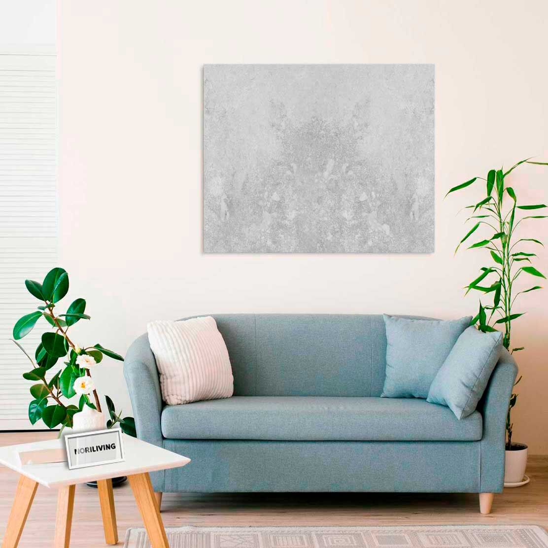 Wandbild über dem Sofa mit Motiv Marmor hell beige 527 schwarz-weiß
