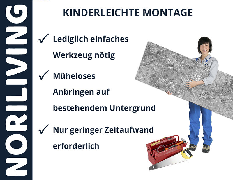Aufzählung der Vorteile einer Küchenrückwand aus Aluverbund