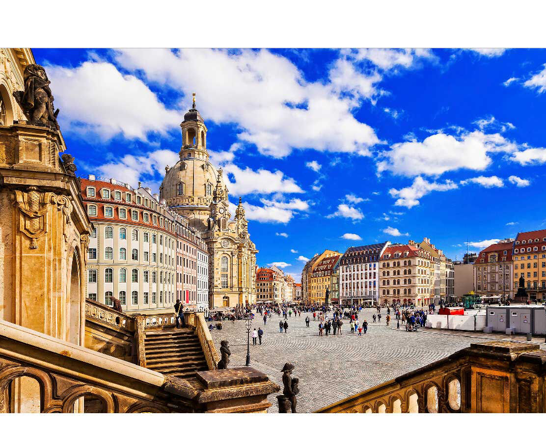 Ansicht des Badrückwand-Motivs Frauenkirche in Dresden 101