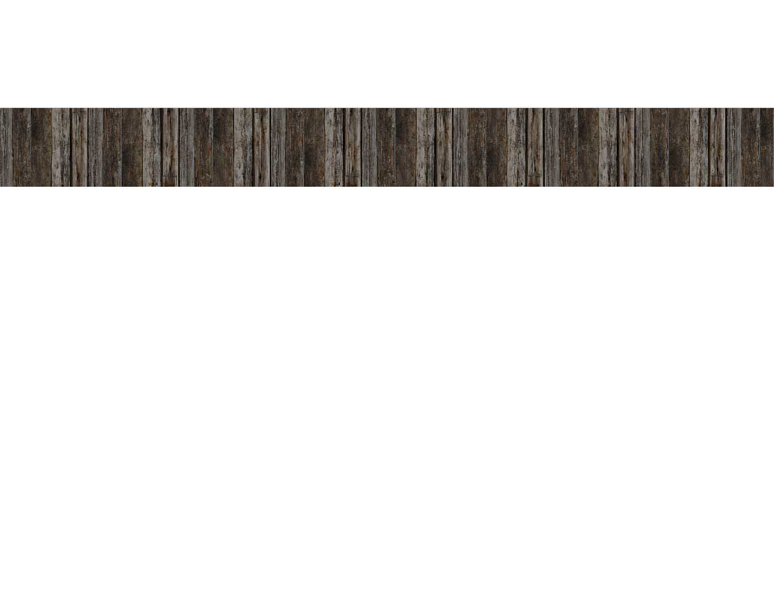 Horizontale Tapete mit dunkelbraunen Holzpaneelen im rustikalen Design