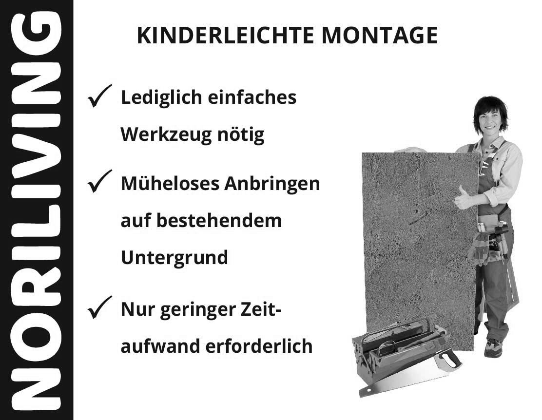 Aufzählung der Vorteile einer Badrückwand aus Aluverbund