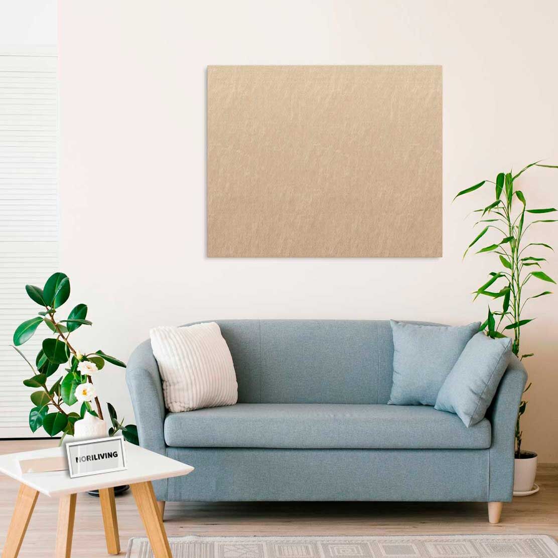Wandbild über dem Sofa mit Motiv beiger Stein-Textur Hintergrund 523