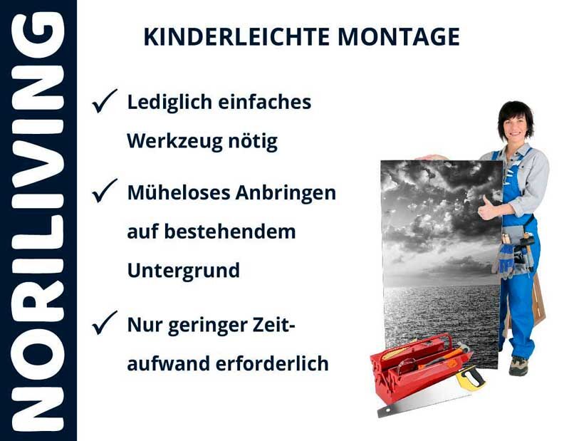 NoriLiving Produkt mit kinderleichter Montageanleitung und wenig Werkzeugaufwand