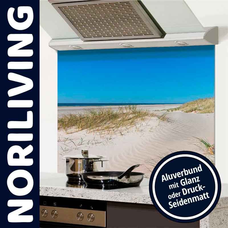 Küchenrückwand aus Aluverbund mit Strandmotiv, angeboten von Noriliving