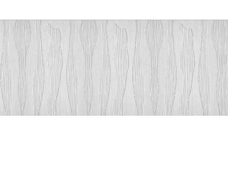 Weiße Tapete mit elegantem, vertikalem Linienmuster im modernen Design