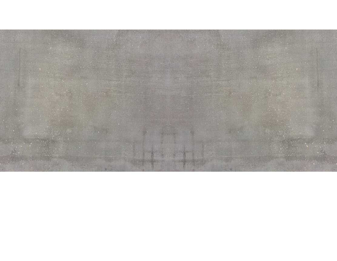 Ansicht des Badrückwand-Motivs Natur - Beton inklusive Grünspan 312