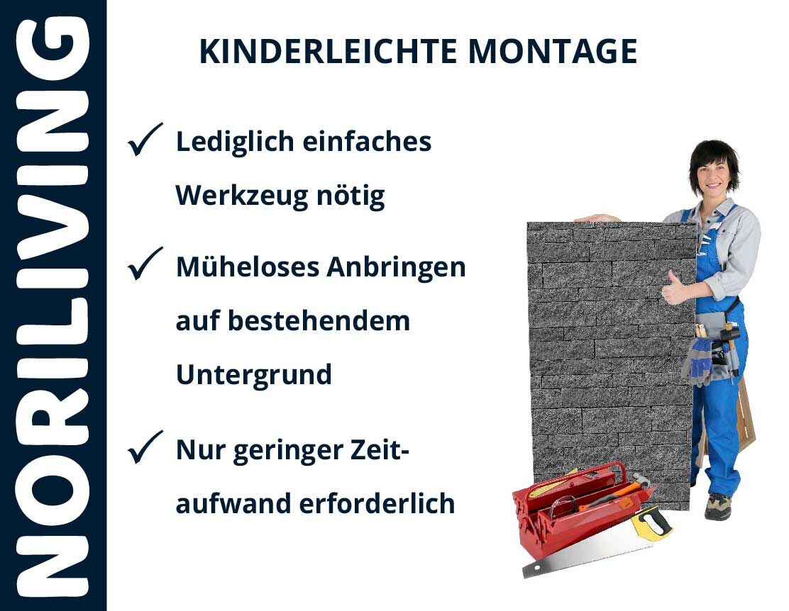 Aufzählung der Vorteile einer Badrückwand aus Aluverbund
