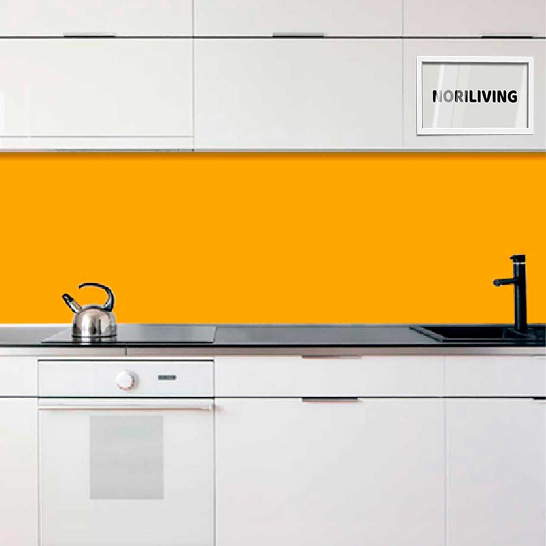 Fliesenspiegel Alu 1-4 teilig Unifarbe Orange 2352