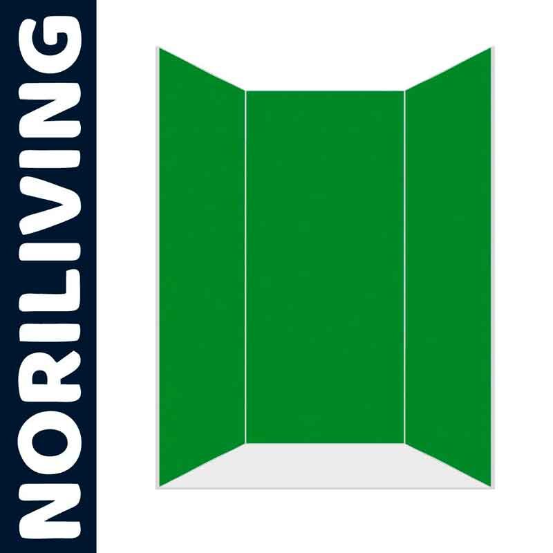 NORILIVING grüne dreiteilige Trennwand