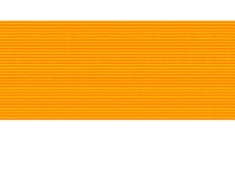 Nahaufnahme einer orangefarbenen, geriffelten Oberfläche