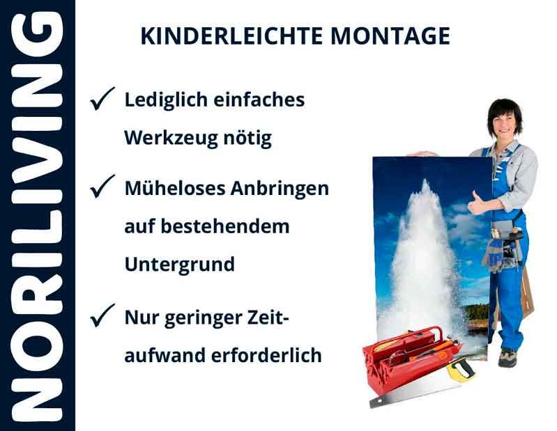 Anleitung zur einfachen Montage mit wenigen Werkzeugen von Noriliving