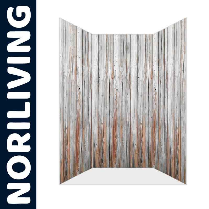 Dekorativer Raumteiler in Holzoptik von Noriliving