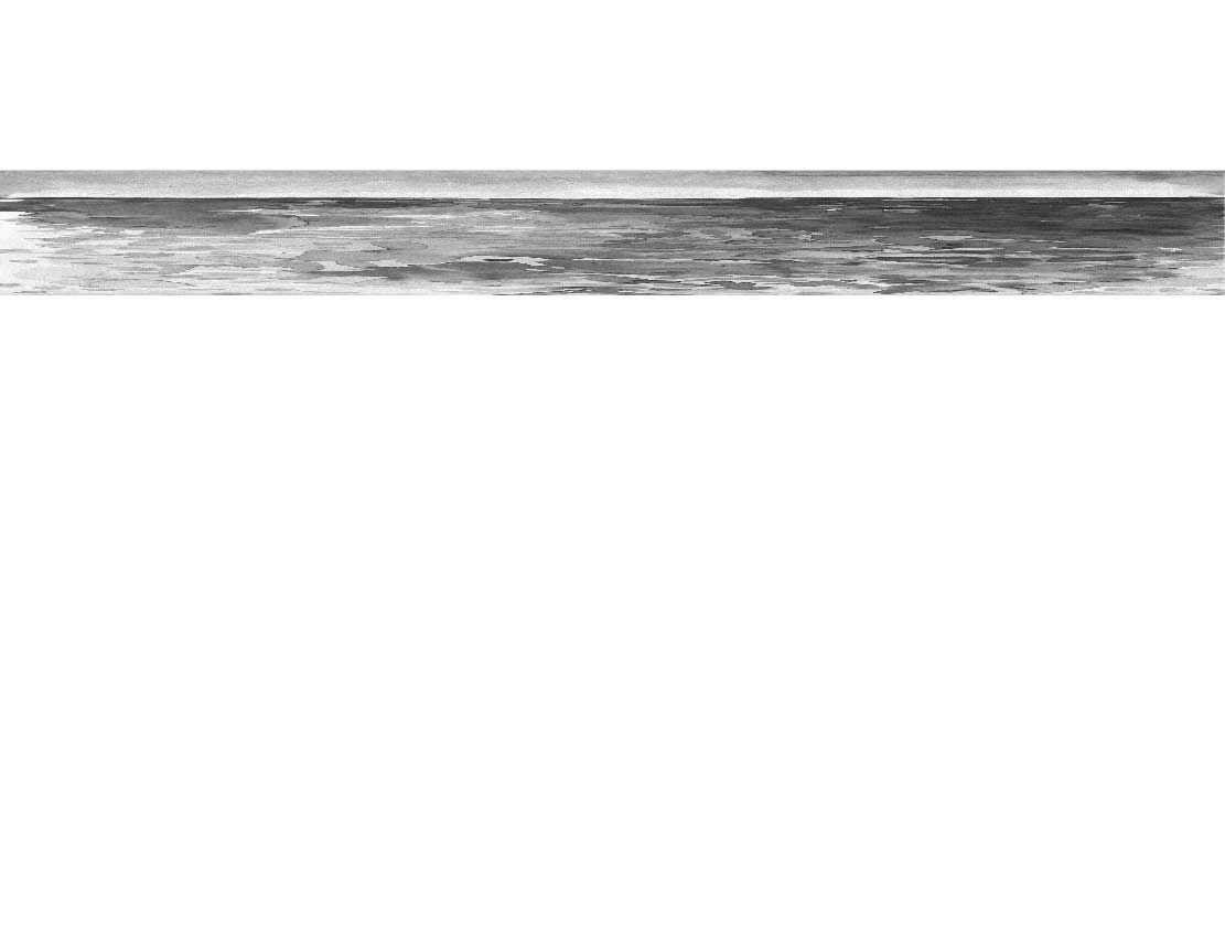Ansicht des Küchenrückwand-Motivs Aquarell 263 schwarz-weiß