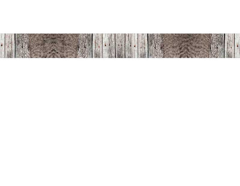 Eine horizontale Bordüre mit einem Design aus rustikalem Holz und geflochtenem Seil