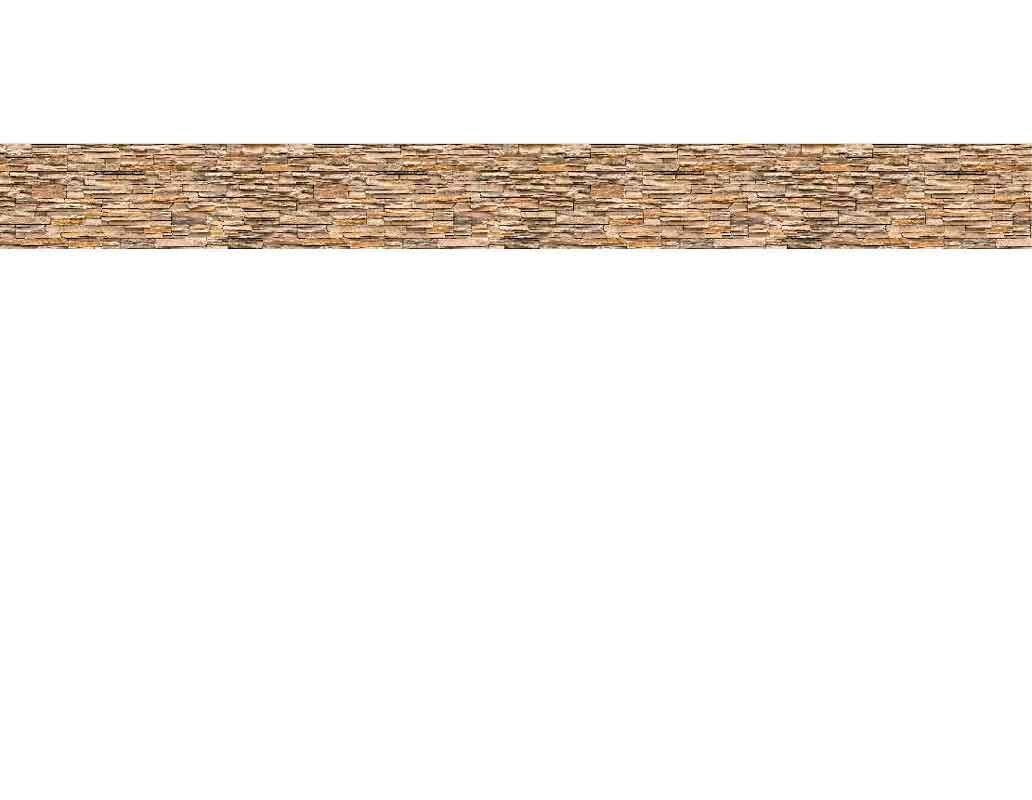 Lange Klinkerleiste aus Naturstein in warmen Erdtönen, ideal für Wandverkleidungen