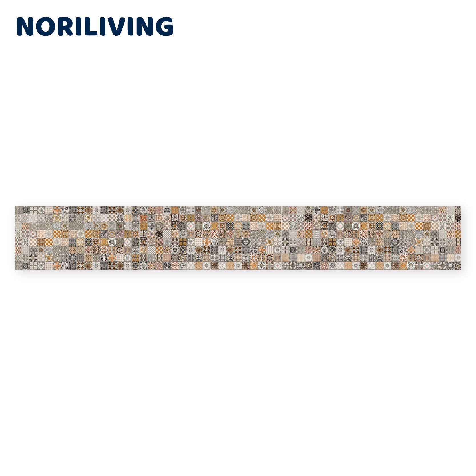 Bunte Dekorfliese mit komplexem Mosaikmuster von Noriliving