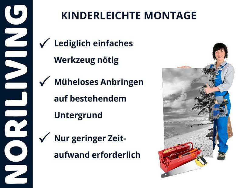 Montageanleitung von NORILIVING mit einfacher Werkzeugnutzung