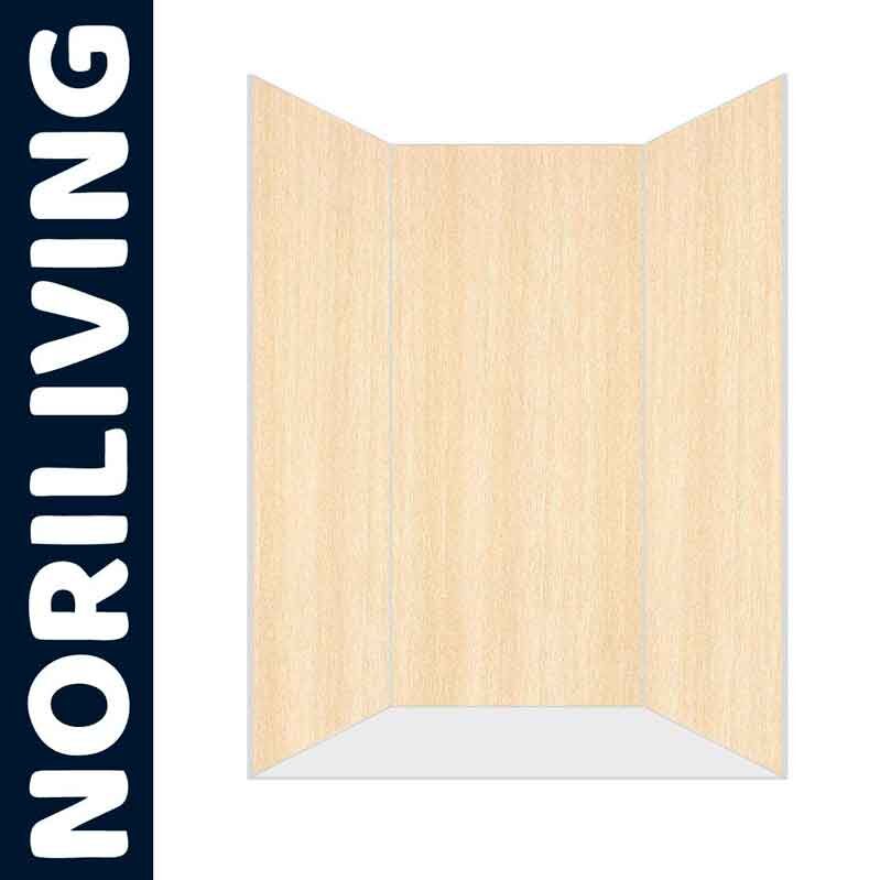 Paravent von Noriliving in Holzoptik, drei Paneele