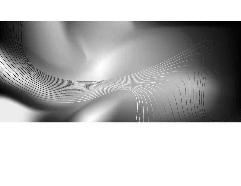 Eine digitale Darstellung, die abstrakte Linien und Formen in Schwarzweiß zeigt.