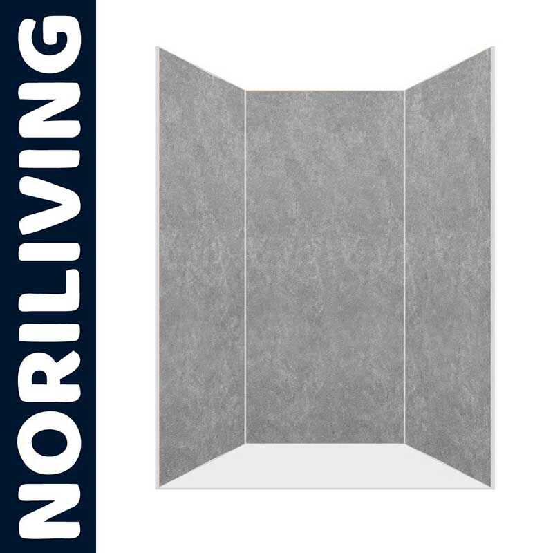 Hochwertige graue Wandverkleidung für Badezimmer mit modernem Design