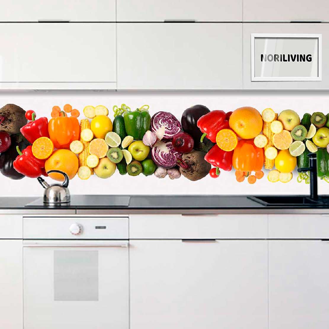 Küchenrückwand Alu Gemüse und Obst 557
