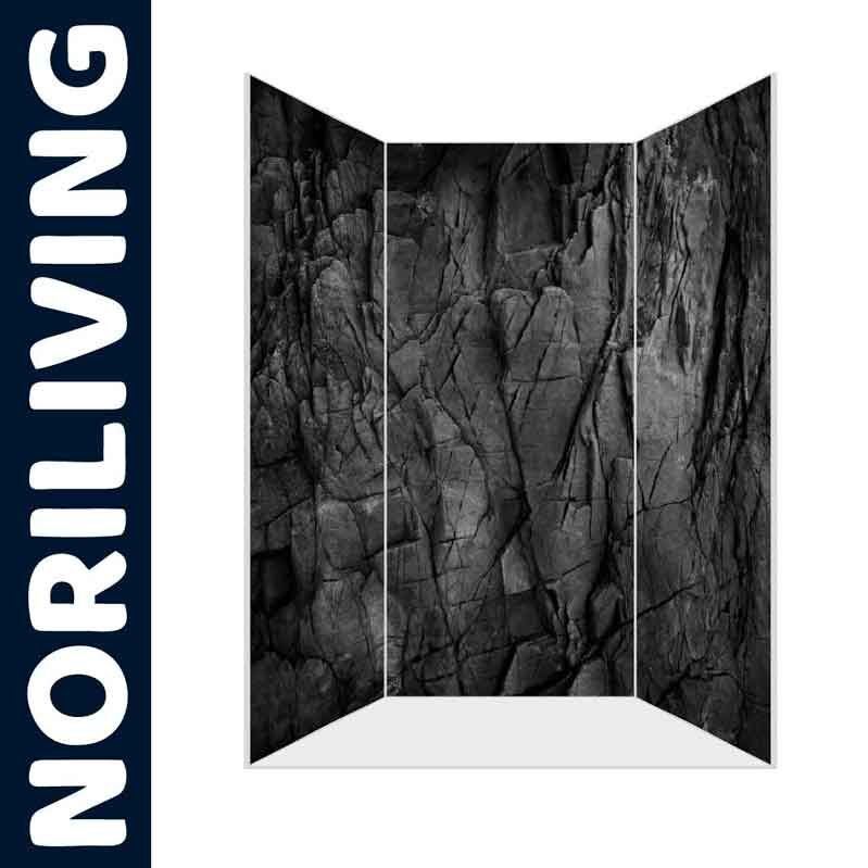 Paravent mit realistischem Felsmotiv von NORILIVING