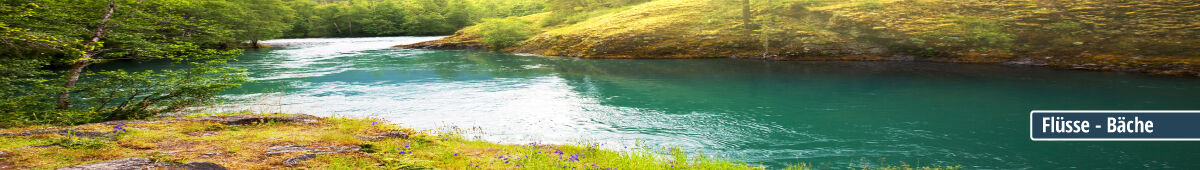 Kategoriebanner Rückwand Motiv Flüsse-Bäche