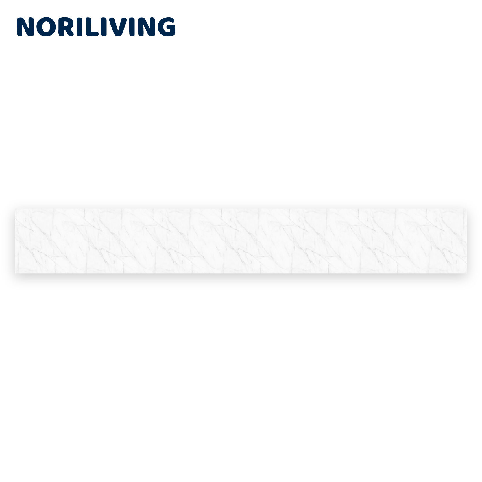 Schmale Marmor-Tischplatte von Noriliving auf weißem Hintergrund