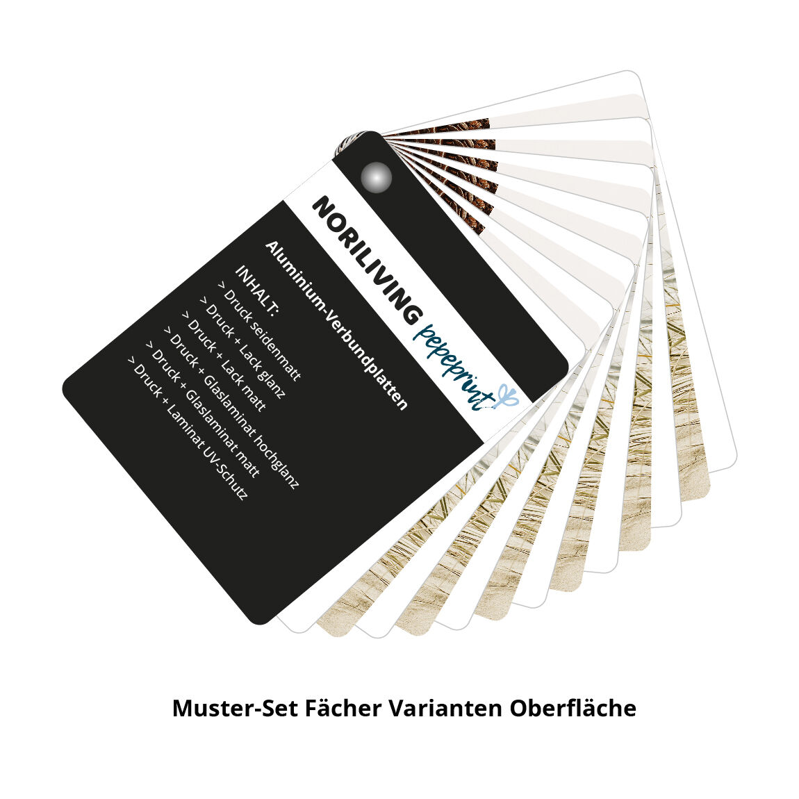 Muster-Fächer Varianten Oberfläche