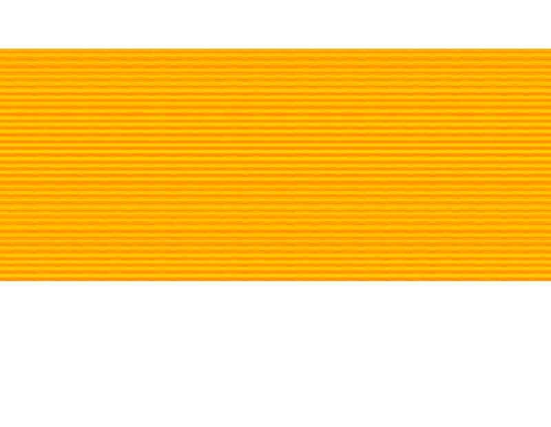 Nahaufnahme einer welligen orangefarbenen Oberfläche mit horizontalen Linien