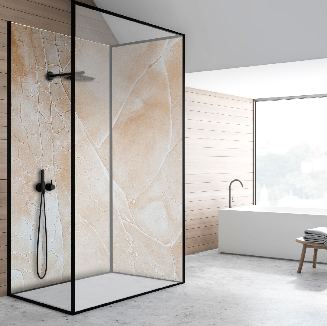 Dusche Marmoroptik