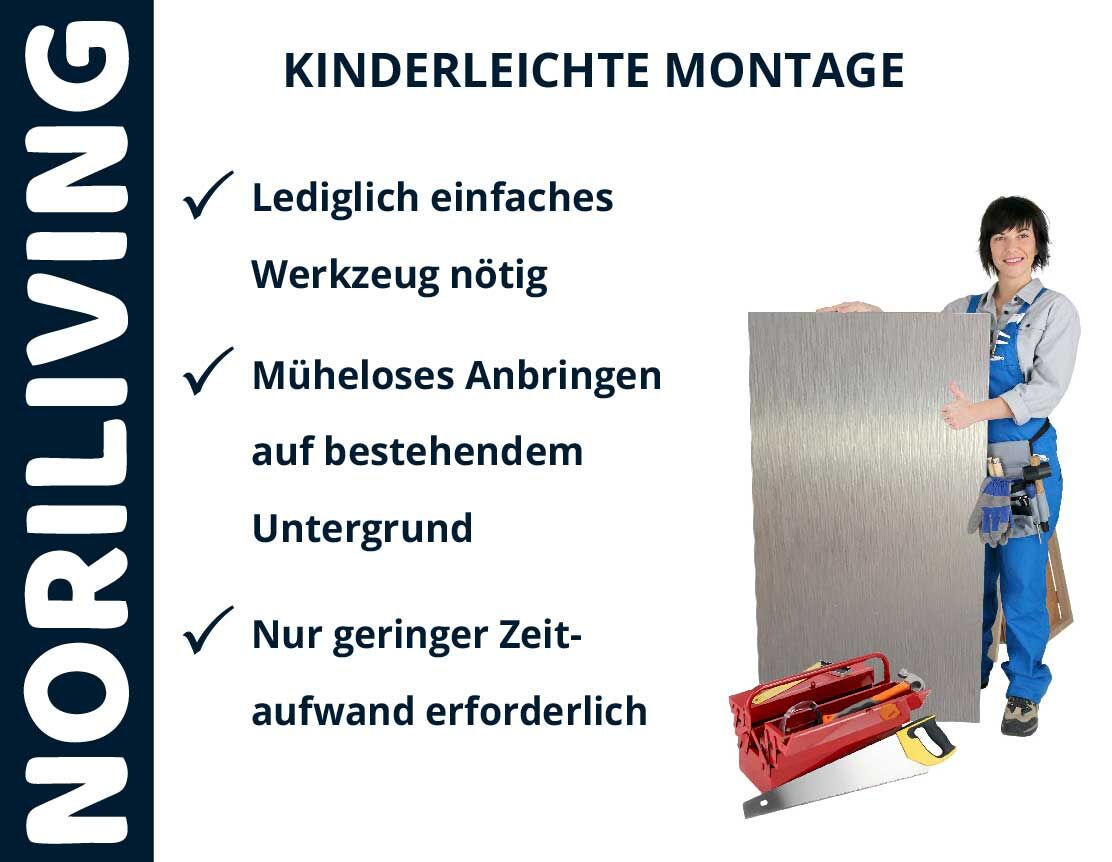 Einfache Montage von Produkten mit minimalem Werkzeugaufwand Handwerkerin zeigt eine einfache Montage mit wenigen Werkzeugen