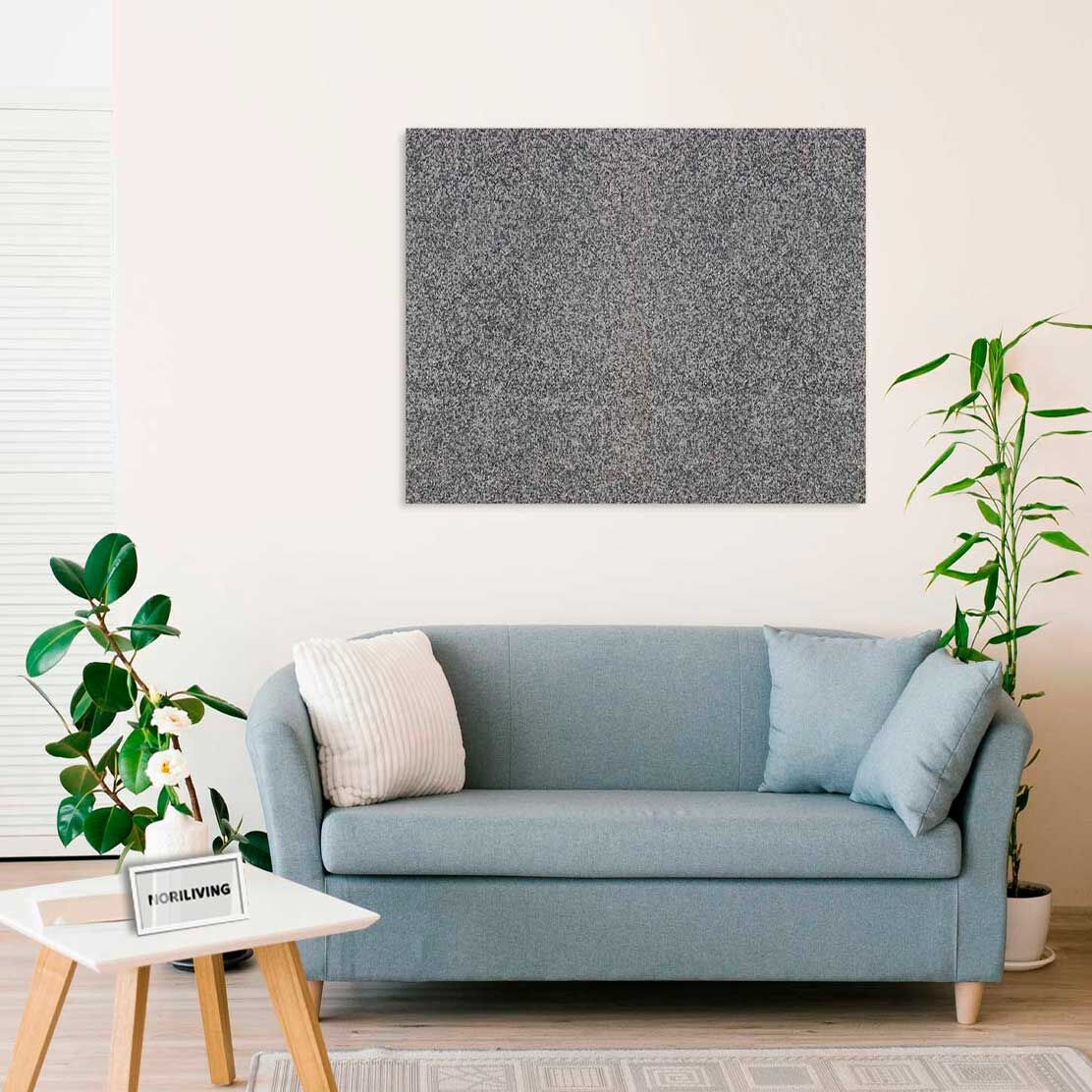 Wandbild über dem Sofa mit Motiv Kieselstein-Textur grau 135