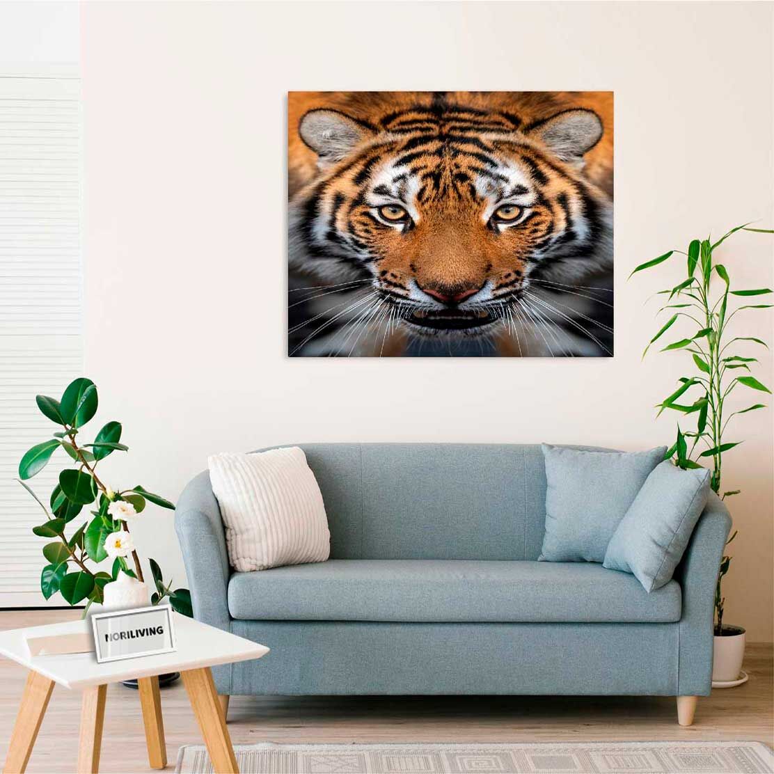 Wandbild über dem Sofa mit Motiv Tiger 249