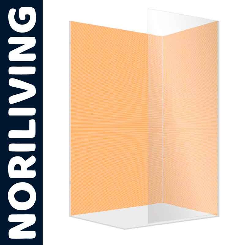 Transparente Duschwand von NORILIVING mit modernem Design