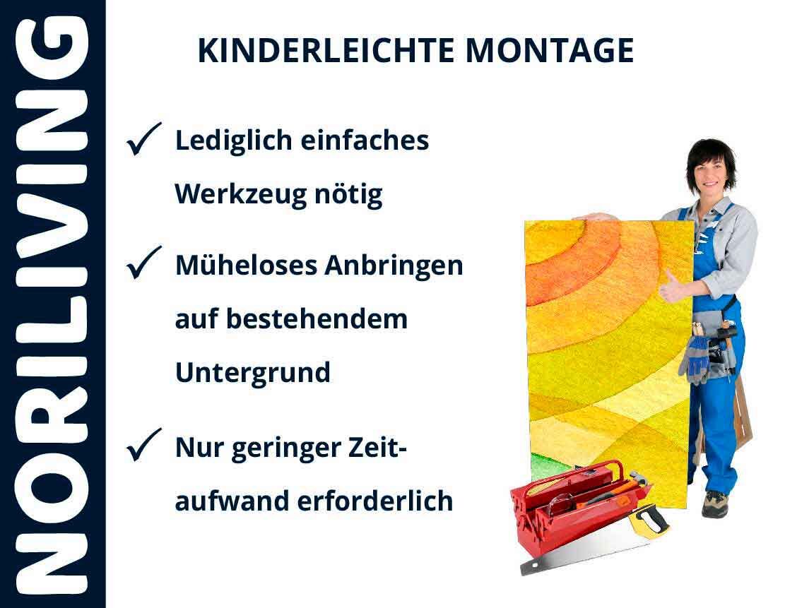 NORILIVING Montageanleitung: Einfaches Werkzeug, müheloses Anbringen, geringer Zeitaufwand