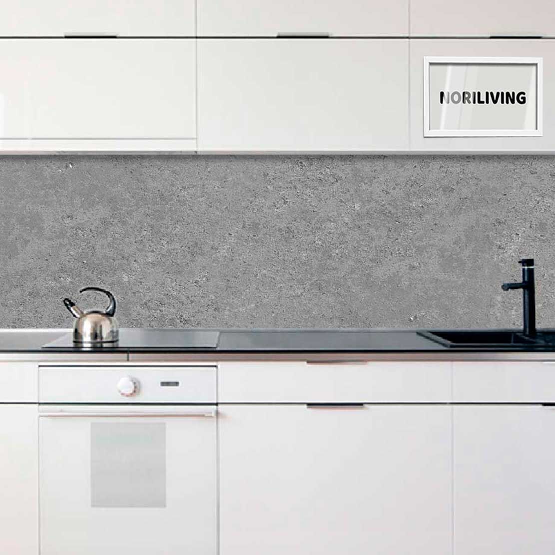 Küchenrückwand Alu Stein mittel grau Beton 9441
