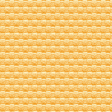 Gelber Stoff in Waffelmuster-Textur, detailreiche Nahaufnahme