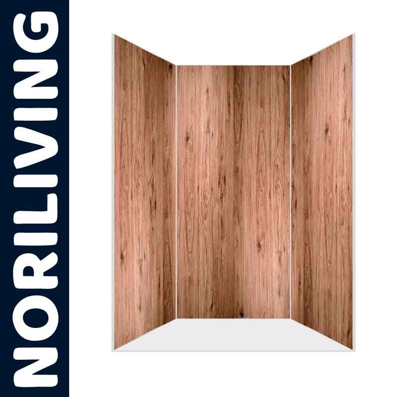 Raumteiler in Holzoptik von NORILIVING, ideal für stilvolle Raumgestaltung